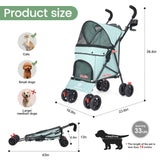 Lightweight Folding Pet Stroller – Travel in Comfort & Style