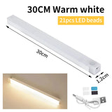 Luz nocturna con sensor de movimiento inteligente, luz LED recargable inalámbrica para armario de cocina, dormitorio, lámpara de noche, decoración de habitación