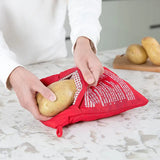 Bolsa reutilizable para cocinar patatas en microondas: patatas al horno perfectas en 4 minutos