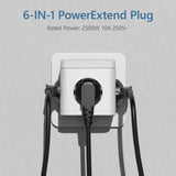 6-in-1 Wall Socket Extender with Switch – 3 Outlets & 3 USB Ports for Home & Travel