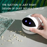 Mini USB Desk Vacuum Cleaner – Cute Robot Design for Home & Office Cleaning