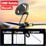 Magnetic Car Phone Holder with Adjustable Arm & 360° Rotation – Universal Suction Mount for iPhone & Smartphones