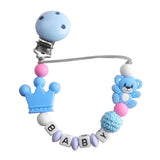 Cadena para chupete Koala para bebés y niños, pinzas para chupete de silicona para la dentición, mordedor para bebés
