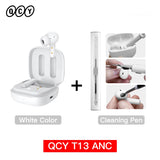 QCY T13 ANC Wireless Bluetooth Earphones – Active Noise Cancellation, 30H Battery Life, 4-Mic ENC, Waterproof, Bluetooth 5.3