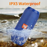 Portable Bluetooth 5.0 Speaker with Waterproof Design and Stereo Subwoofer