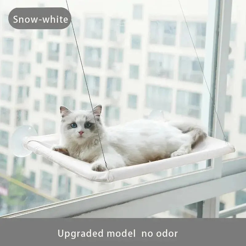 Cat Window Hammock - Detachable, Washable Pet Bed with Suction Cups