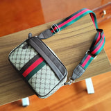 Unisex Striped PVC Baguette Bag – Stylish Hard Shell Shoulder Purse with Zipper Closure
