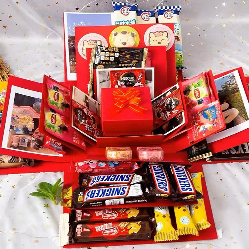 DIY Christmas Surprise Explosion Gift Box – Create a Unique Holiday Gift!