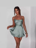 Summer Slim Fit Dress - European Style Knee-Length Casual Dress for Women