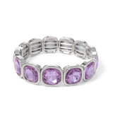 Gold Crystal Beaded Bohemian Elastic Bracelet for Women