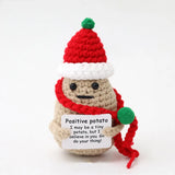Handmade Knitted Plant-Themed Decorative Doll
