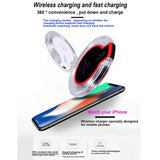 Cargador inalámbrico rápido de 100 W: cargador ultrafino de alta velocidad para iPhone y Android