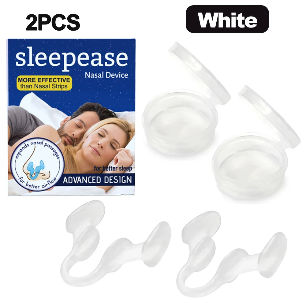 Comfortable Silicone Anti-Snoring Nose Clip for Improved Sleep