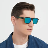 Gafas de sol unisex cuadradas vintage de moda: gafas antirreflejos UV400 para conducir y pescar