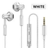 Auriculares intrauditivos con cable y micrófono: sonido de alta calidad, resistentes al agua y cómodos para deportes y uso móvil
