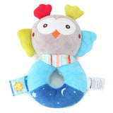 Plush Elephant Baby Rattle Toy – Soft Teether & Musical Hand Bell for Newborns