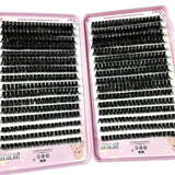 Professional DIY Cluster Eyelash Extensions Kit – 570-640pcs Mixed Length Voluminous Lashes