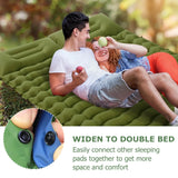 Waterproof Inflatable Camping Mattress with Built-In Pump and Pillow