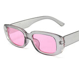 Retro Rectangle Sunglasses for Women – UV400 Vintage Fashion Eyewear with Anti-Glare Lenses