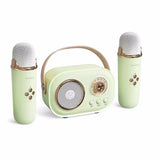 Portable Karaoke Bluetooth Speaker with Wireless Microphone – FM Radio & Voice Effects