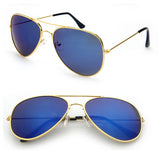 FOENIXSONG Fashion Pilot Round Gradient Mirror Sunglasses for Men & Women