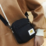 Cute Canvas Crossbody Bag New Mini Simple Shoulder Bag Messenger Bag Phone Bag For Women Men Girls Boy Japanese Styles Handbag