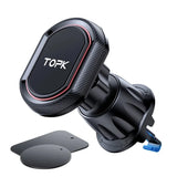 Soporte magnético para teléfono de coche: soporte seguro para rejilla de ventilación con agarre fuerte y rotación de 360° 