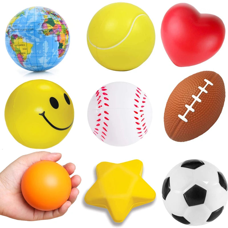 Juguete de descompresión con esponja de espuma: pelota antiestrés para adultos y niños | 6,3 cm 