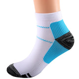 1 Pair Unisex Compression Sports Socks – Ankle-Length for Running, Cycling & Outdoor Activities