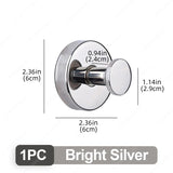 Gancho de ventosa de metal, ganchos de ventosa de baño de gran resistencia al vacío, soporte de toalla impermeable, colgador de pared reutilizable de acero inoxidable