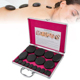 Professional Hot Stone Massage Set with Heater - 16 Basalt Stones for Spa & Home Relaxation