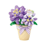 DIY Flower Bouquet Building Blocks Set - Cute Succulent & Rose Botanical Collection