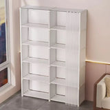 Dustproof Wardrobe & Bookshelf – High-Capacity Open Storage Cabinet for Bedroom