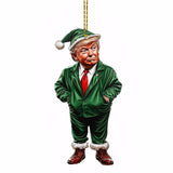 Funny Donald Trump Acrylic Hanging Ornament - Presidential Car Charm & Decor
