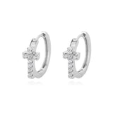 Trendy Heart-Shaped Stainless Steel Hoop Earrings for Women