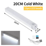 Luz nocturna con sensor de movimiento inteligente, luz LED recargable inalámbrica para armario de cocina, dormitorio, lámpara de noche, decoración de habitación