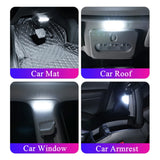 Magnetic USB Rechargeable LED Car Reading Light – Compact Touch Switch & Multi-Color Options
