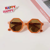 Gafas de sol redondas esmeriladas vintage para niños con protección UV400: protección solar elegante para niños