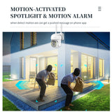 5MP Outdoor PTZ Security Camera with Motion Detection and Two-Way Audio