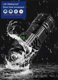 Compact USB Rechargeable LED Flashlight – Portable Tactical Torch with Magnetic Base
