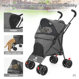 Lightweight Folding Pet Stroller – Travel in Comfort & Style