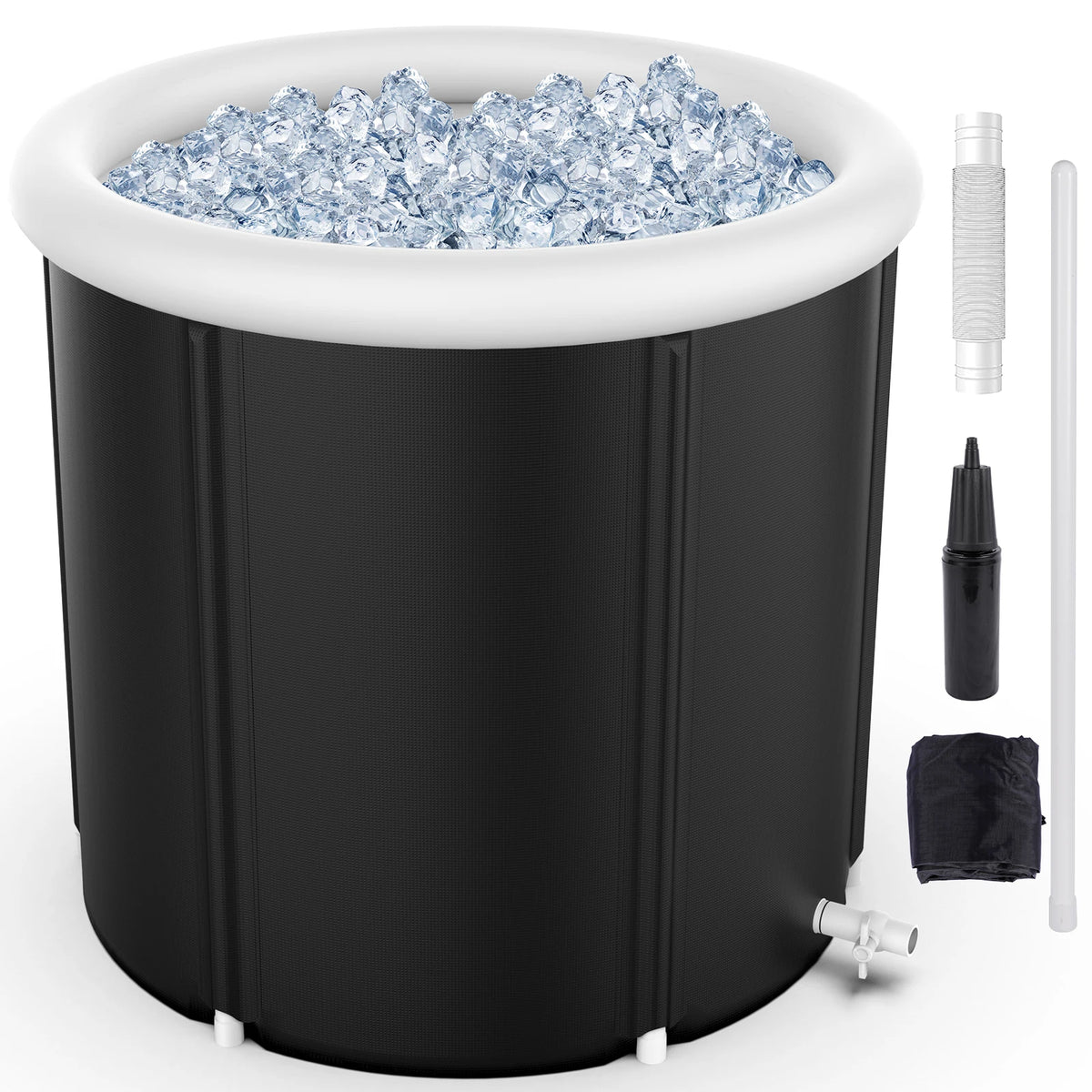 400L Portable Ice Bath Tub with Cover - Professional Cold Plunge Therapy for Athletes