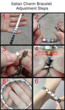 Pulsera de eslabones elásticos de acero inoxidable de 9 mm de ancho de GEMOSA, pulsera de dijes italianos de moda, de alta calidad, de fábrica, bricolaje