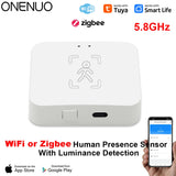 Smart Motion Presence Sensor with mmWave Radar – WiFi & Zigbee Compatible