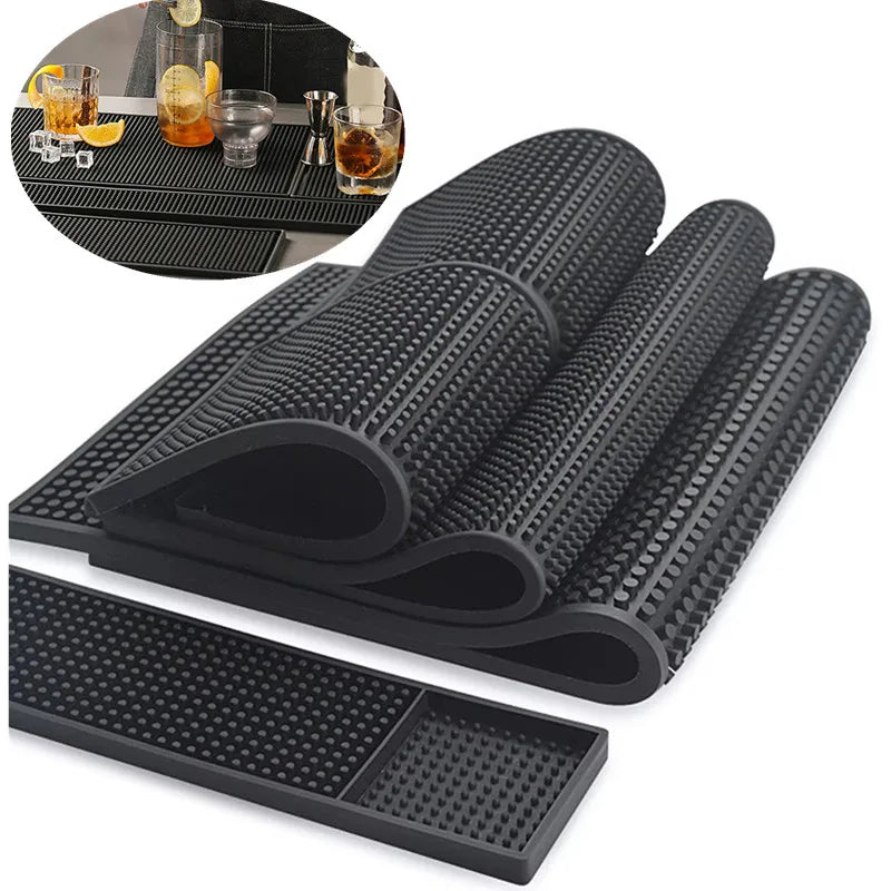 Alfombrilla de PVC impermeable para bar: antideslizante, resistente al calor y duradera para secar platos y tazas en bares y cafeterías del hogar