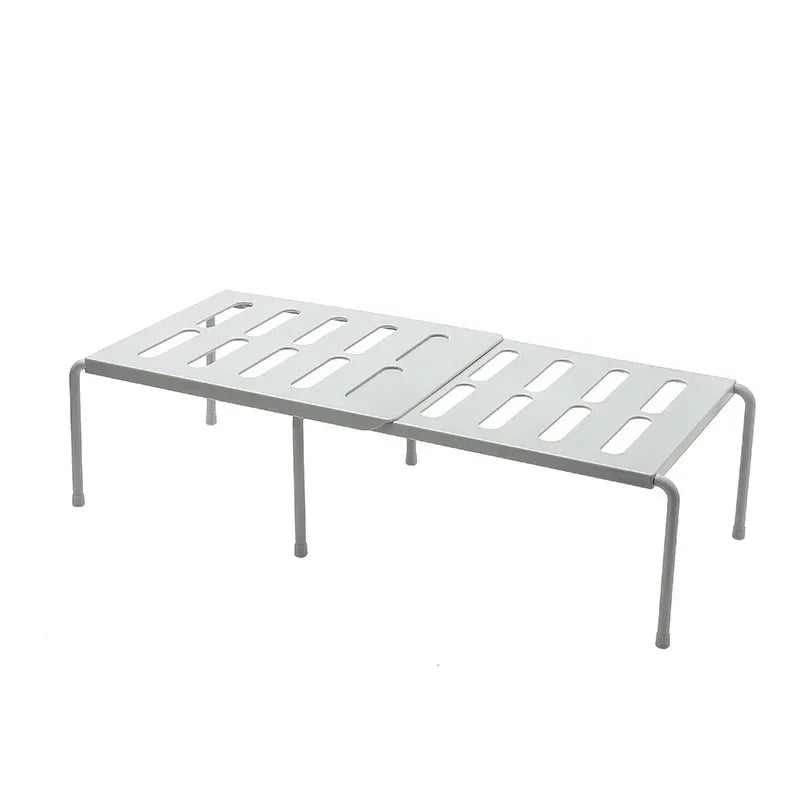 Zapatero extensible con varias capas: estante telescópico que ahorra espacio para organizar los gabinetes de la cocina y el hogar