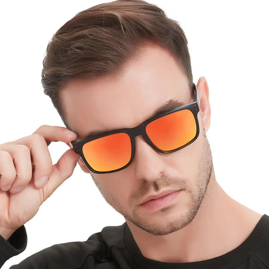 Men's Polarized Sunglasses – UV400 Protection & Anti-Glare Rectangle Frames