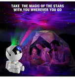 Galaxy Star Astronaut Projector LED Night Light with Starry Sky Effect for Bedroom Decoration and Kids' Gifts