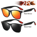 Vintage Square Unisex Sunglasses – Polarized Anti-Glare UV400 Shades for Driving & Fishing