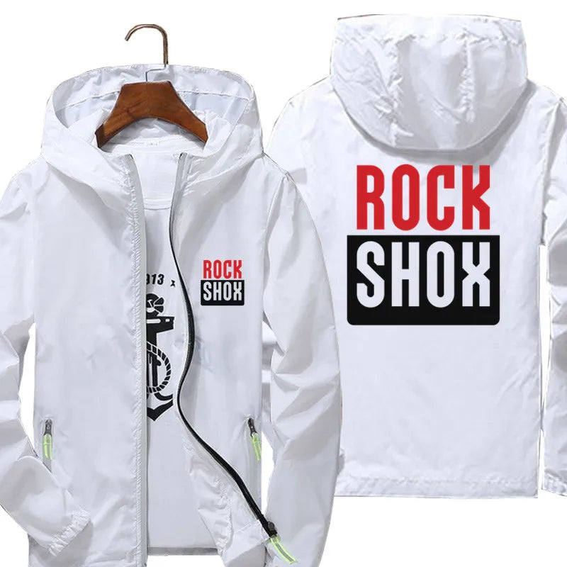 RockShox MTB Windbreaker Jacket – Waterproof Cycling Hoodie for Men & Women